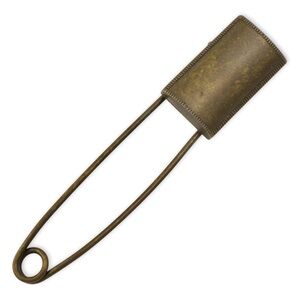 Vintage Brass Safety Pin Extra Large Oversized